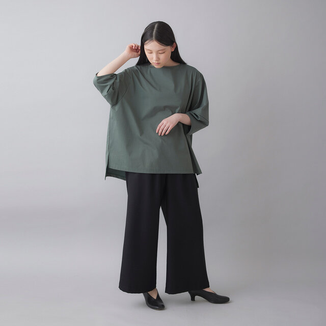 model:164cm color:オリーブ