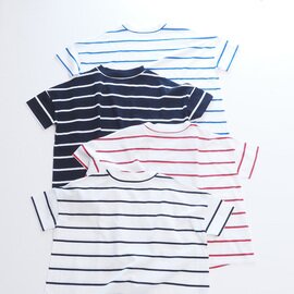 NARU|(ナル) 60/2ハイゲージ天竺ボーダー ワイドT 667205 ボーダー ワイド