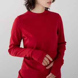 FRECKLE|thumb hole top/丸胴コットンフィンガーホール付きカットソー
