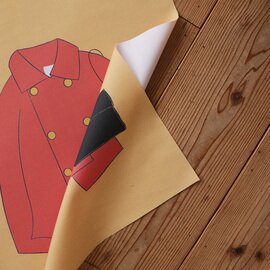 nunocoto｜ファブリックポスター：Red coat（須貝美和）