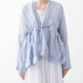 Veritecoeur|カシュクール LTD-029 ブラウス リネン カシュクール ストライプ