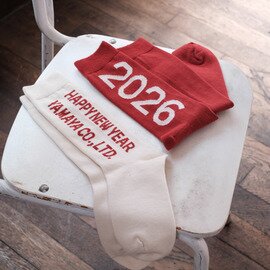 yahae|Organic Cotton New Year Socks 2026【クリスマスギフト】【靴下 ソックス】