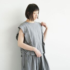 ROBE de PEAU|【40%OFF】FRILL SLEEVELESS BLOUSE フリルスリーブレスブラウス ノースリーブ トップス r171