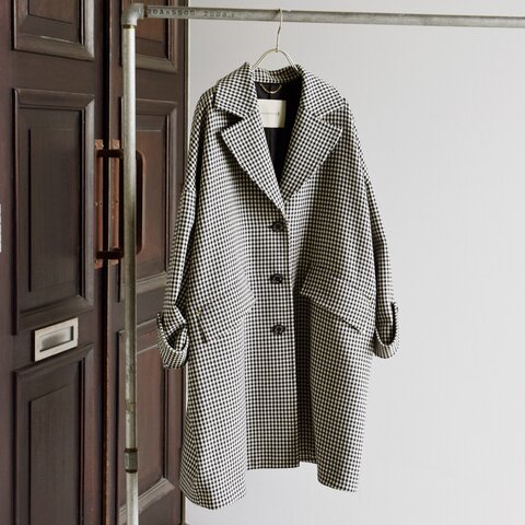 MACKINTOSH|ハウンドトゥース ハンビー チェスター コクーン コート “HUMBIE CHESTER COCOON” l242hi1149codq-ms