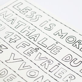 LESS IS MORE, MORE OR LESS (POSTER) SMALL by Nathalie Du Pasquier/アートポスター