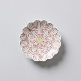 渓山窯 | 小皿3寸 錦牡丹菊型