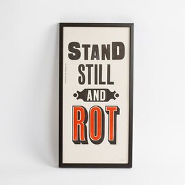 A TWO PIPE PROBLEM LETTERPRESS|A TWO PIPE PROBLEM LETTERPRESS / STAND STILL AND ROT WH Mサイズ