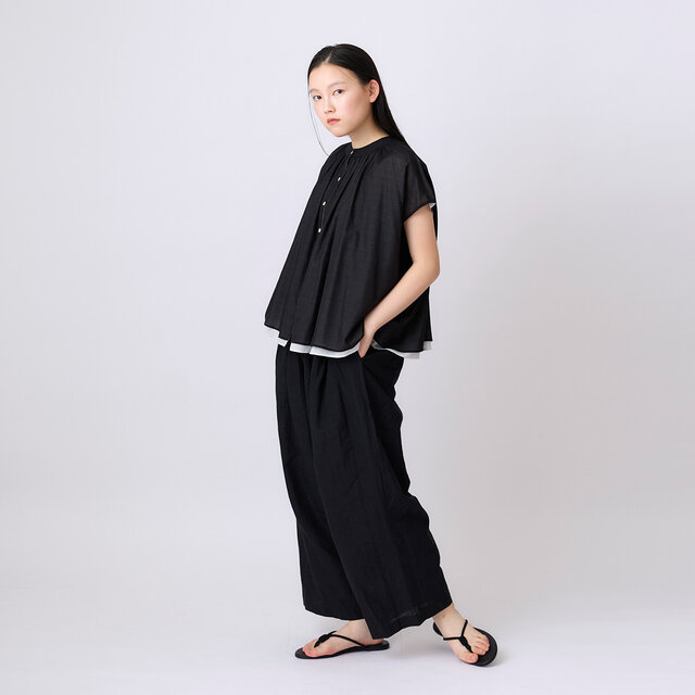 model:164cm color: クロライトグレー
