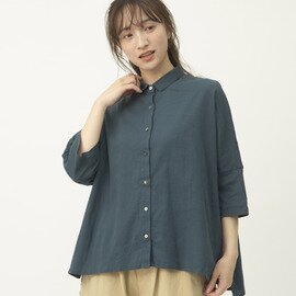 TUTIE.|-土へ還る-高島ちぢみワイドブラウス シャツ