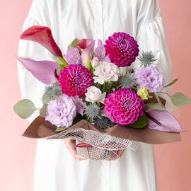 AND PLANTS|【母の日】ダリアのアレンジメント - パープル -