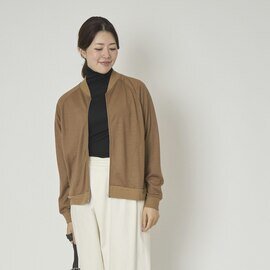 sohi|ウォッシャブルウール天竺ジップアップカーデ