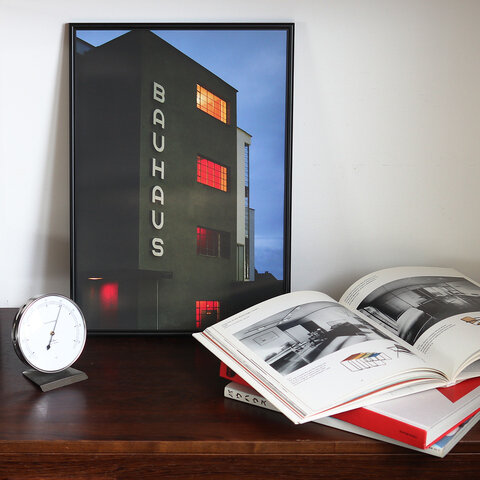 BAUHAUS｜Bauhaus building A3 Black アートポスター