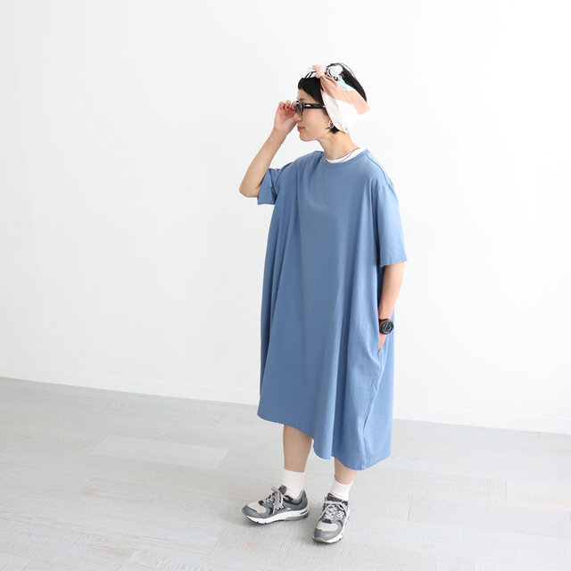 ブルー 着用、モデル身長:158cm