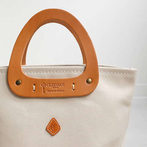 CLEDRAN｜the craft factory TRIANGLE HANDLE TOTE S トートバッグ 帆布トート