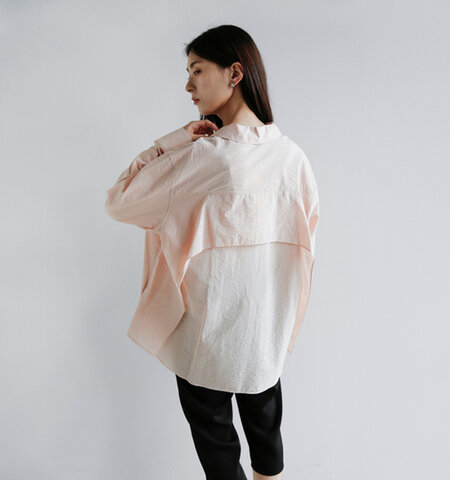 MANOF|バックレイヤード シアー シャツ 80122-4063