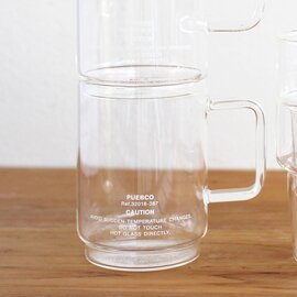 PUEBCO｜BOROSILICATE GLASS MUG/マグカップ/グラスマグ