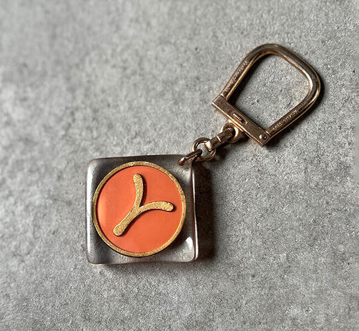 ブルボンキーホルダー Yデザイン 1960年代フランス製 ブルボン社 Bourbon(ネコポス配送)