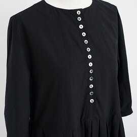 Mochi｜button dress [black/・1]