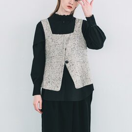 WHYTO.|ネップ ツイード ビスチェ “nep tweed bustier” wht25fbl4079-tr