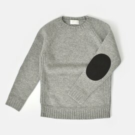 soglia｜エルボーパッチ ウール ニット プルオーバー “LANDNOAH Sweater” landnoah-sweater-tr