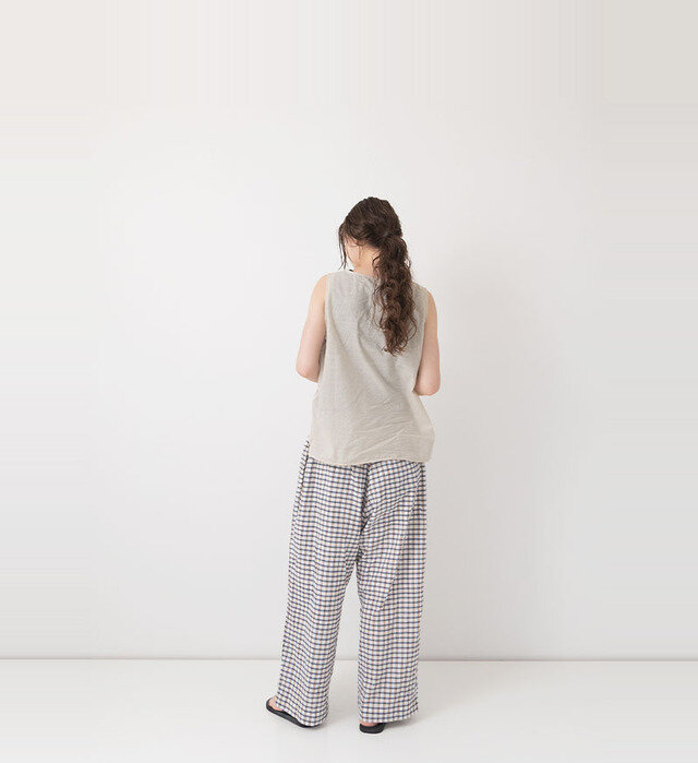 color : MADRAS CHECK , model : 162cm