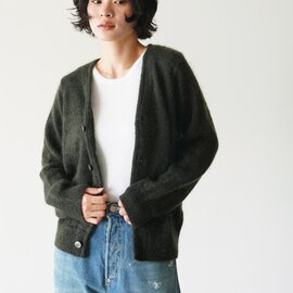 Yonetomi|シャギーモヘア カーディガン モヘアカーディガン シャギーニット ユニセックス SHAGGY MOHAIR C/D 95-264-026 00 ヨネトミニューベーシック