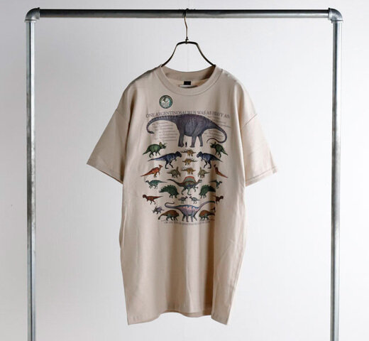 Liberty Graphics|LIBERTY GRAPHICS リバティーグラフィックス アートシルクプリントTシャツ Dinosaur is as heavy as… 929