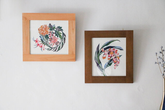 一点限定　額絵 -春の久高島(左)-：壁掛けタイプ