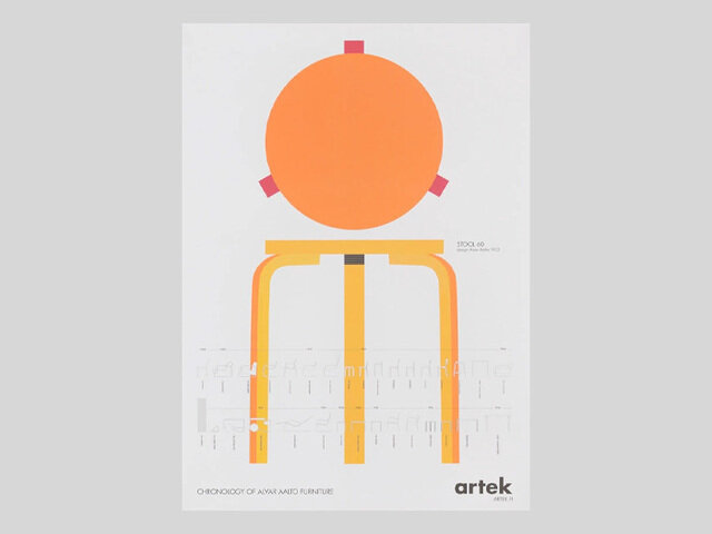 Artek｜ポスター stool 60 OR