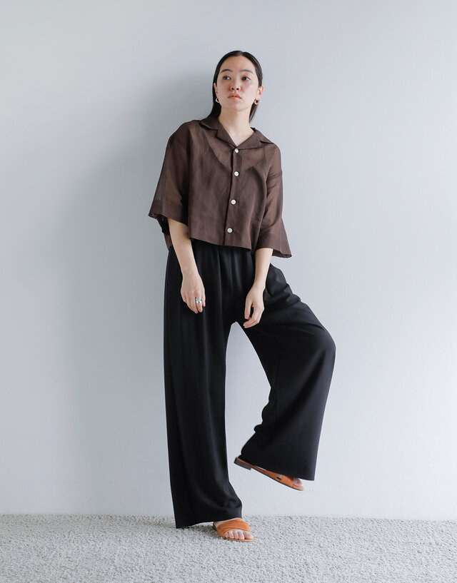 model saku:163cm / 43kg
color : black / size : 38