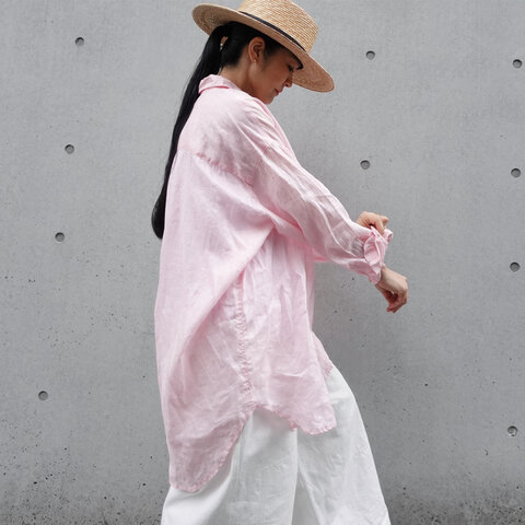 ichi Antiquités｜【 ONLINE LIMITED 】Color Linen Vacances Over Shirt