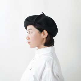 Chapeaugraphy｜縮絨ウール 変形 バスクベレー帽 20006o-tr