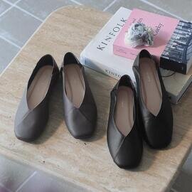 kauliina|Vカットデザイン スクエアトゥ 携帯スリッパ 収納袋付 / 携帯シューズ 入学式 卒業式 授業参観 お受験スリッパ