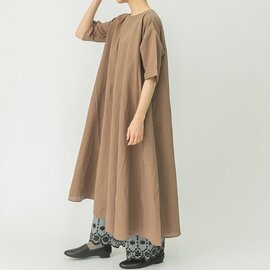 TUTIE.|コットンリネンハーフスリーブフレアワンピース