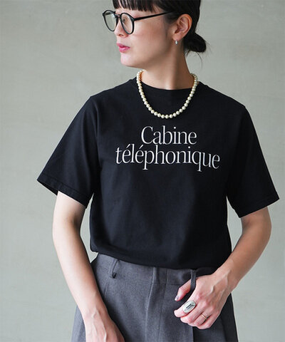 Shinzone|【30%OFF】CABINE TELEPHONIQUE Tシャツ トップス カットソー バックプリント 25SMSCU15