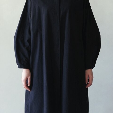 entwa｜【数量限定】スタンドカラーシャツ・ロング (90cm丈)　オリジナル染めアイテム