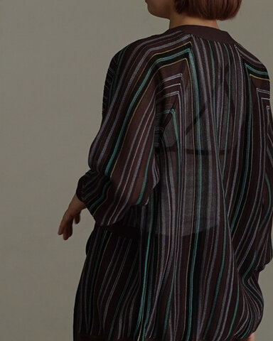 JUN MIKAMI|ストライプ カーディガン 羽織り STRIPE CD 26SS-16-N ジュンミカミ