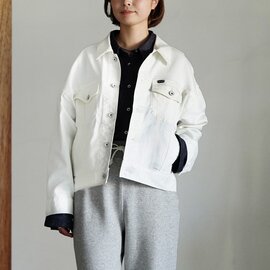 YANUK|ジーンジャケット 撥水 ホワイト デニム アウター Jean Jacket AWH 57161408 ヤヌーク