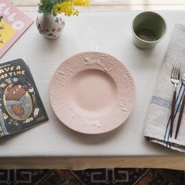 よしざわ窯|お花畑とウサギのプレート