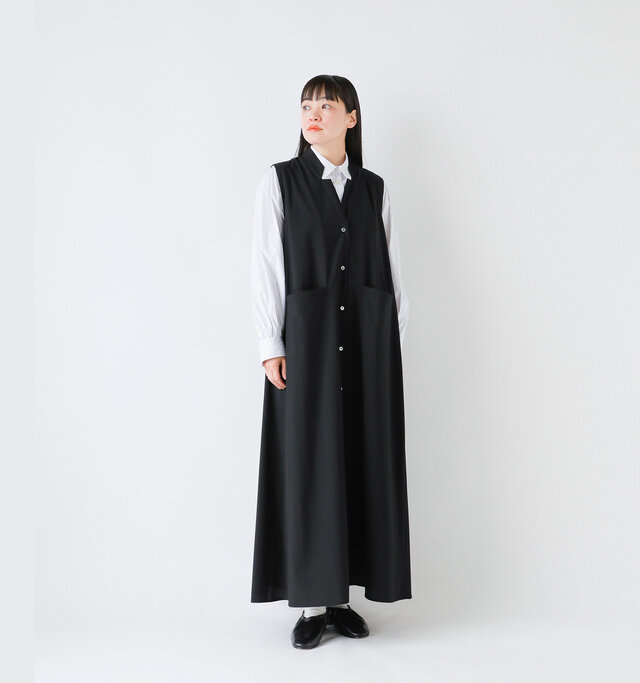 model saku:163cm / 43kg
color : black / size : M