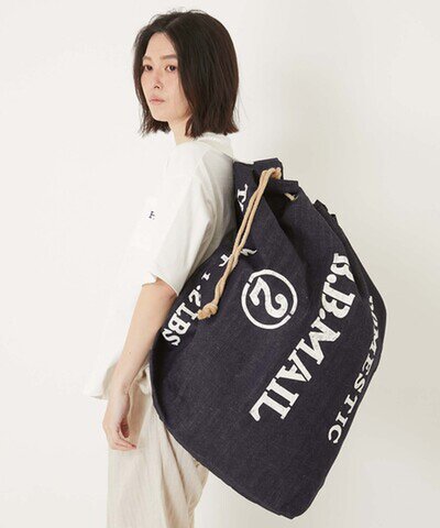 BLUE BLUE|スーピマセルビッチデニム B.B.MAIL ランドリーバッグ 日本製 seilin sale