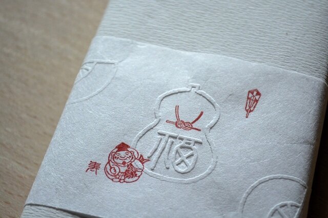遊楽の印「ゑびすさん」× エンボッサー「福瓢」- 熨斗紙 -