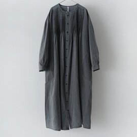 Clip.tab|インディゴシャンブレー ピンタックワンピース | 3255O-001