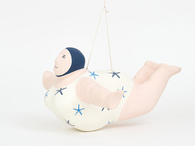 BATELA|BATELA PAPIER MACHE HANGING DIVER D2429 張り子オブジェ