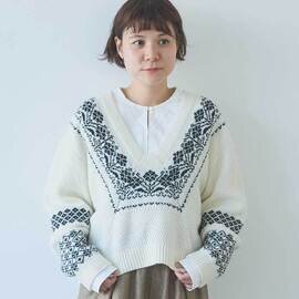 yuni|W/Ny jacquard knit pullover 1701KN013262