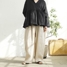 TUTIE.|【megumi×TUTIE.】リネンタックボリュームパンツ|受注生産|5月上旬発送
