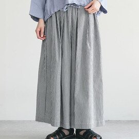 solamonat poche|ギンガム/ストライプキュロット パンツ ガウチョパンツ スカンツ ボトムス チェックパンツ ストライプパンツ ワイドパンツ 【ご予約商品/5月上旬頃入荷予定】 poche-gs-kyt