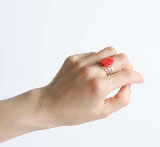 Indian Jewelry|indian jewelry インディアンジュエリー ナバホ シルバー925 リング コーラル/ピンク 指輪