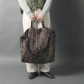 ENGINEERED GARMENTS｜バーク ジャガード キャリーオール トートバッグ “Carry All Tote” nq381-tr
