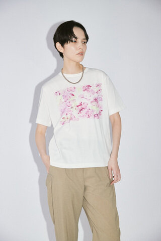 YARRA NEU|PAINTINGプリントTシャツ NU-5621-437